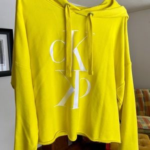 Yellow Crop Sweatshirt